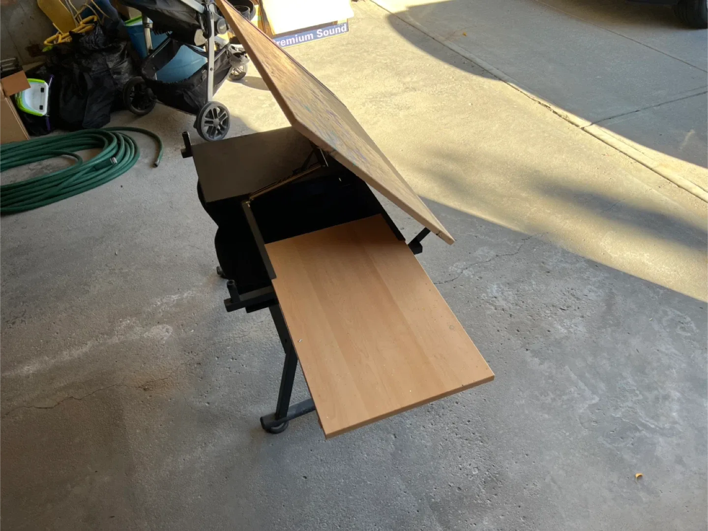 Adjustable Drafting Table with Drawers image indicator(2)