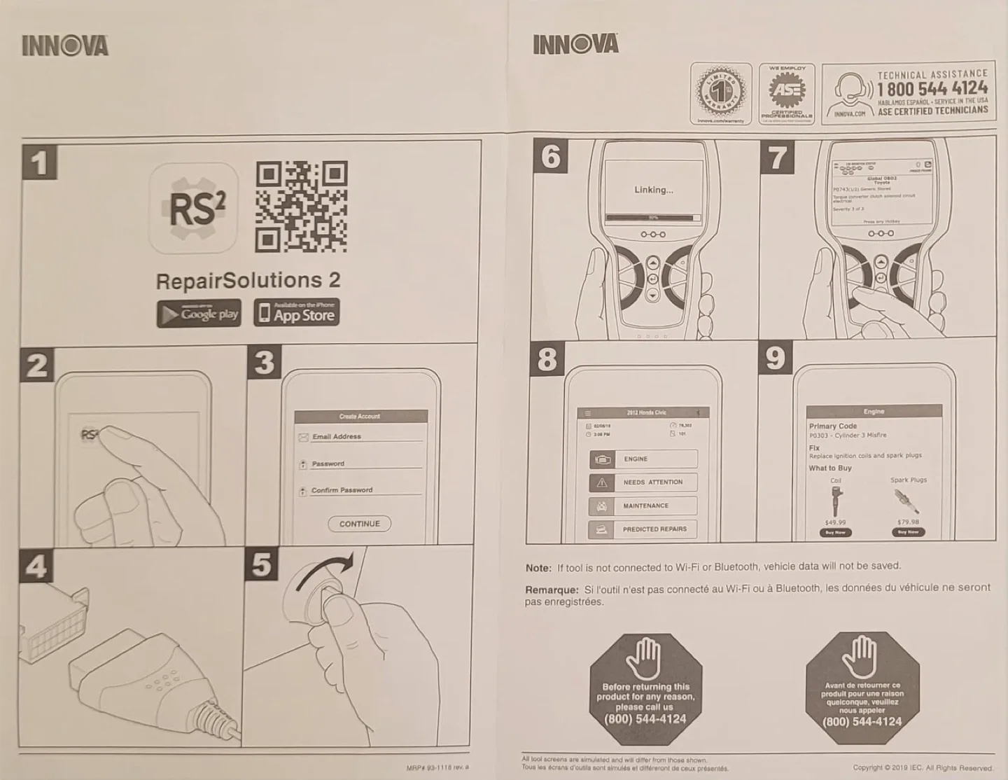 Innova 3100rs FixAssist OBD2 Scanner - New! image indicator(4)