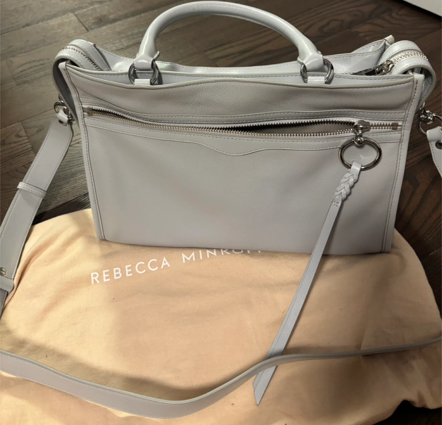 Rebecca Minkoff Grey Leather Satchel