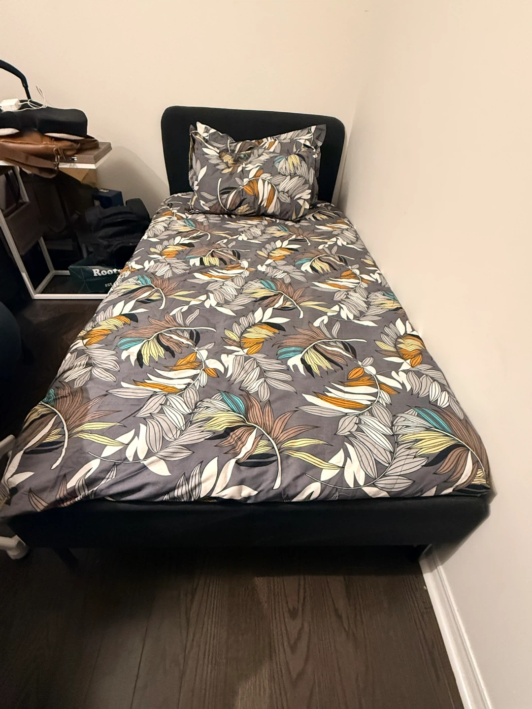 IKEA Bed Frame with Bedding - photo 2