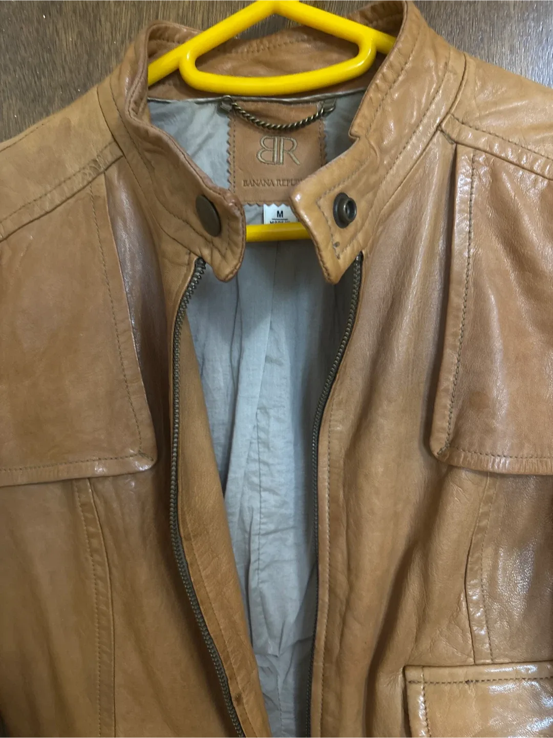Banana Republic Leather Jacket - Size M image indicator(2)