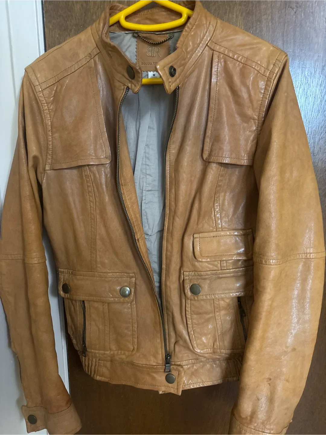 Banana Republic Leather Jacket - Size M thumbnail