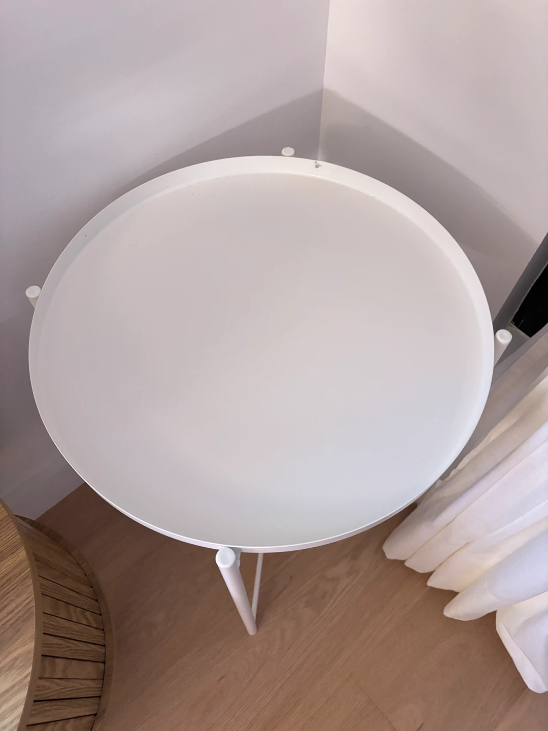 IKEA White Side Table - photo 2