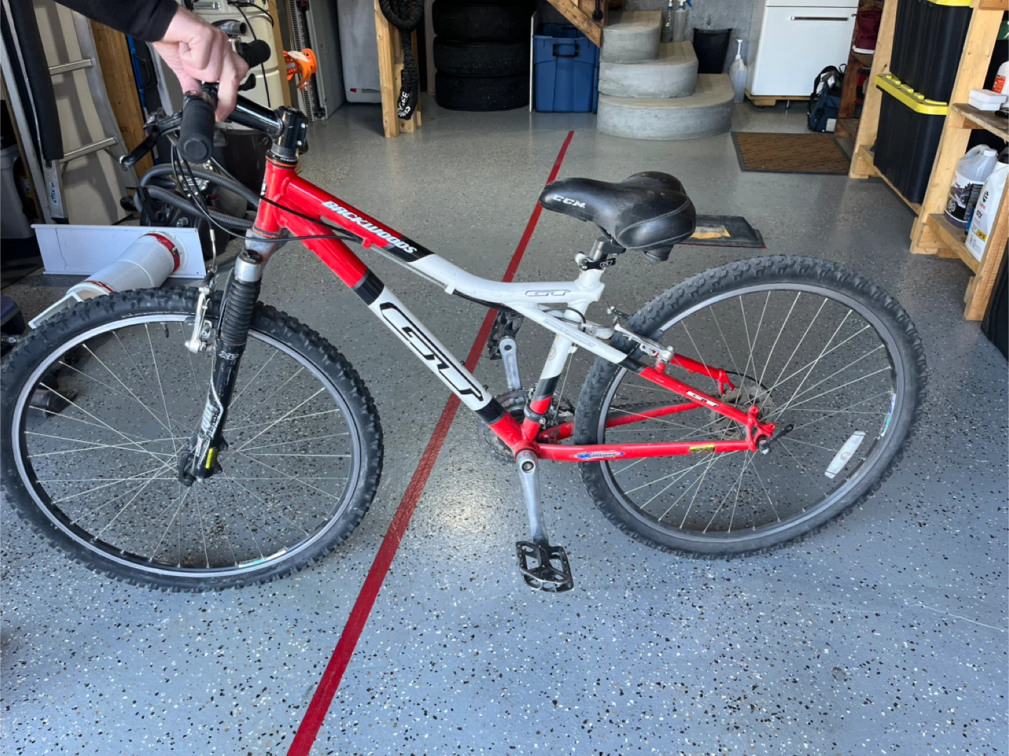 CCM Backwoods GT Bike - Red & White