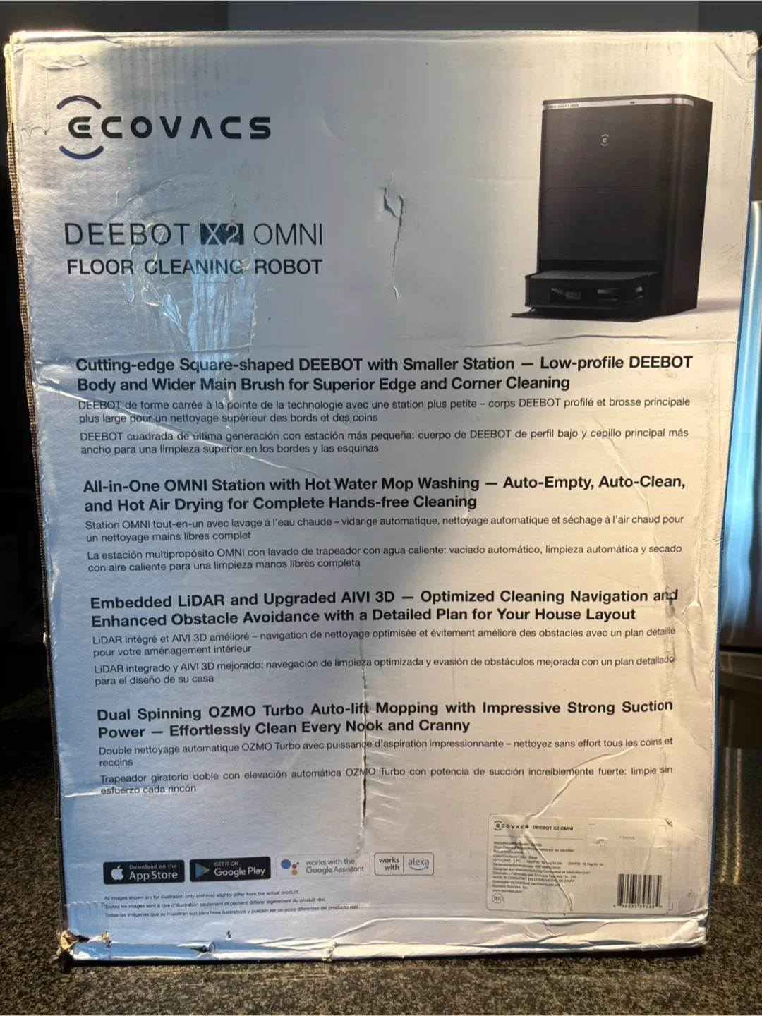 Ecovacs Deebot X2 Omni Floor Cleaning Robot - New in Box image indicator(2)