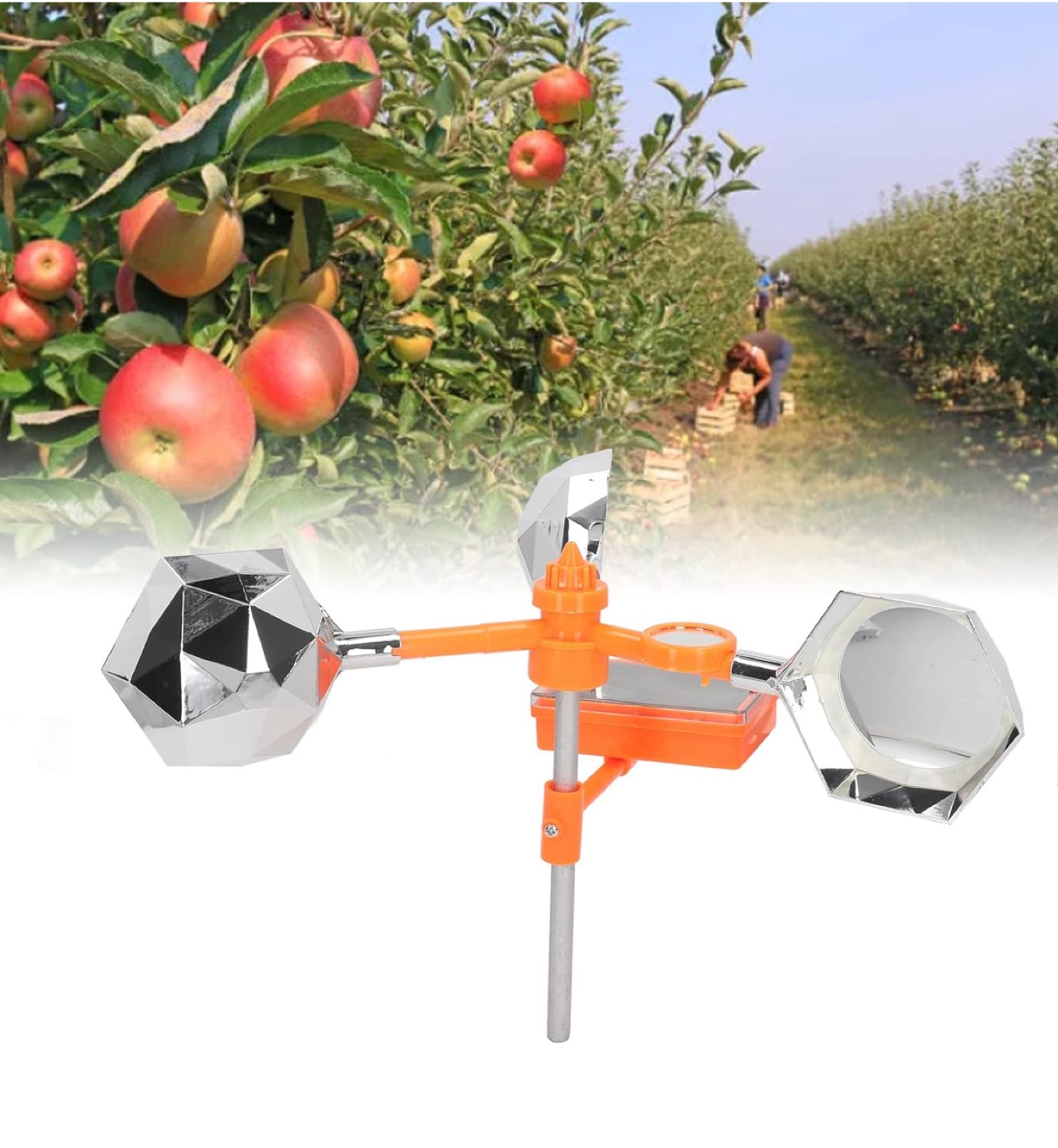 Bird Repellent Windmill with Solar Voice Box - photo 3