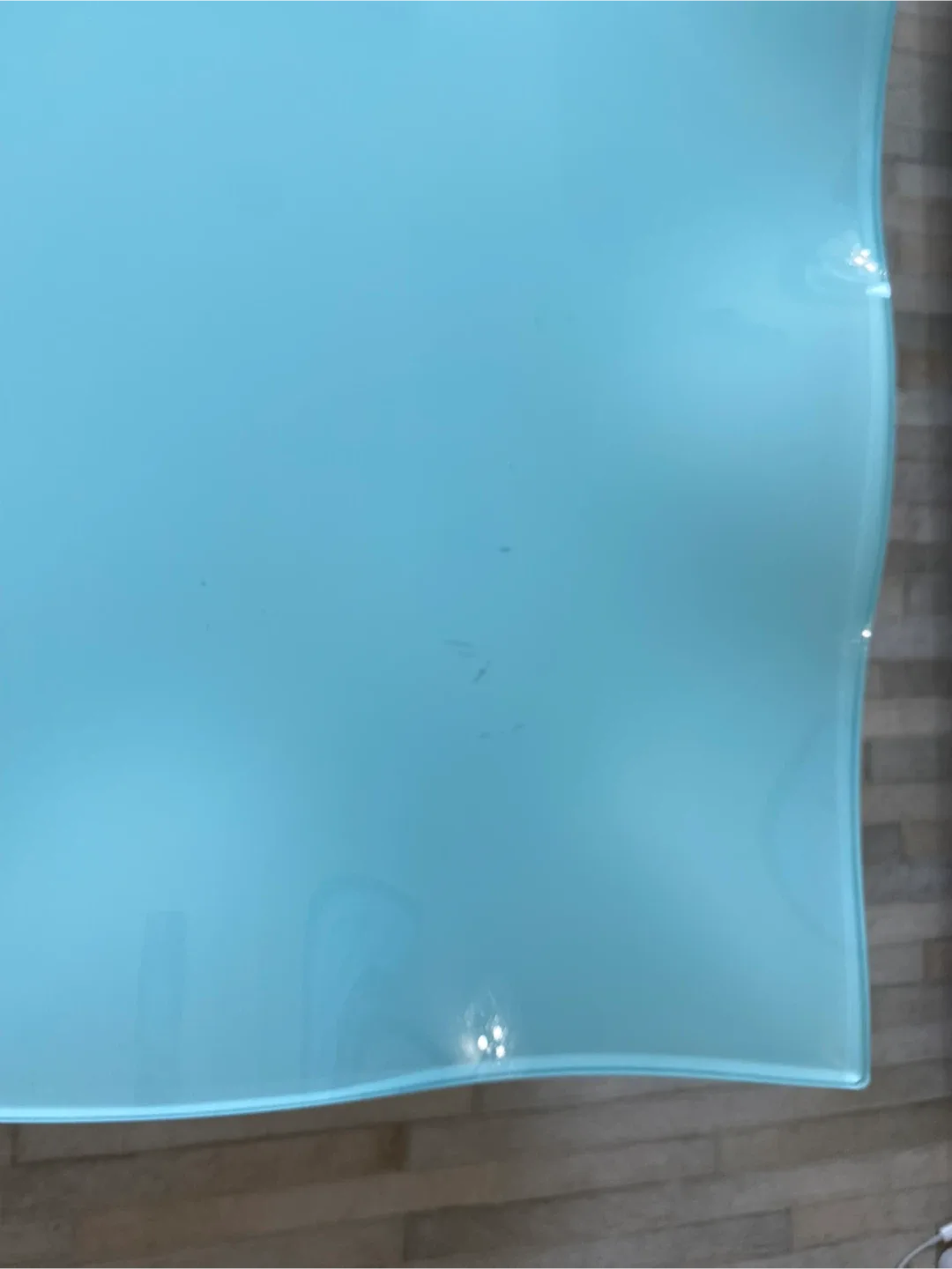 Light Blue Glass Coffee Table 36x36" image indicator(3)