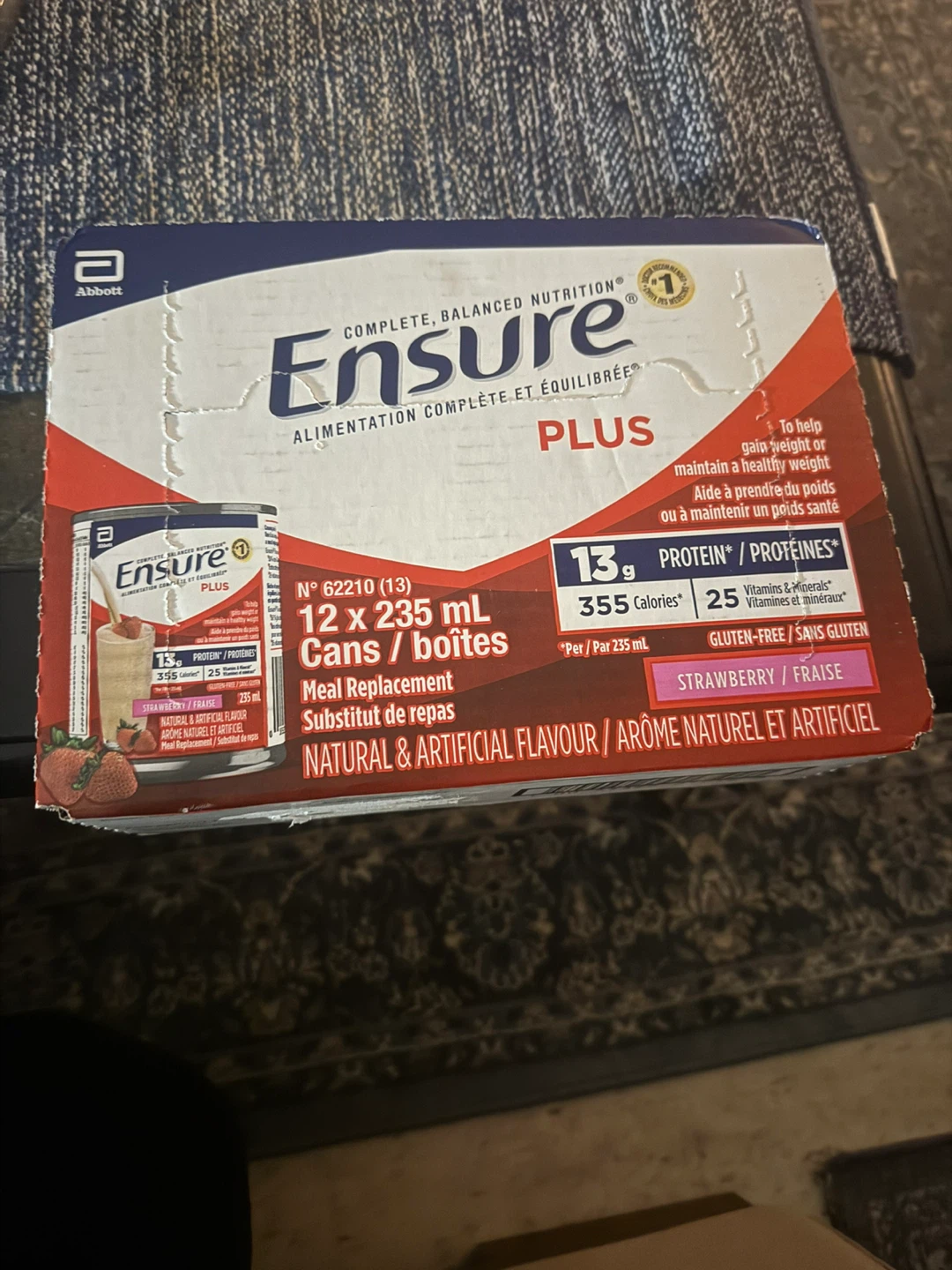 Ensure Plus Strawberry Meal Replacement 12 x 235mL