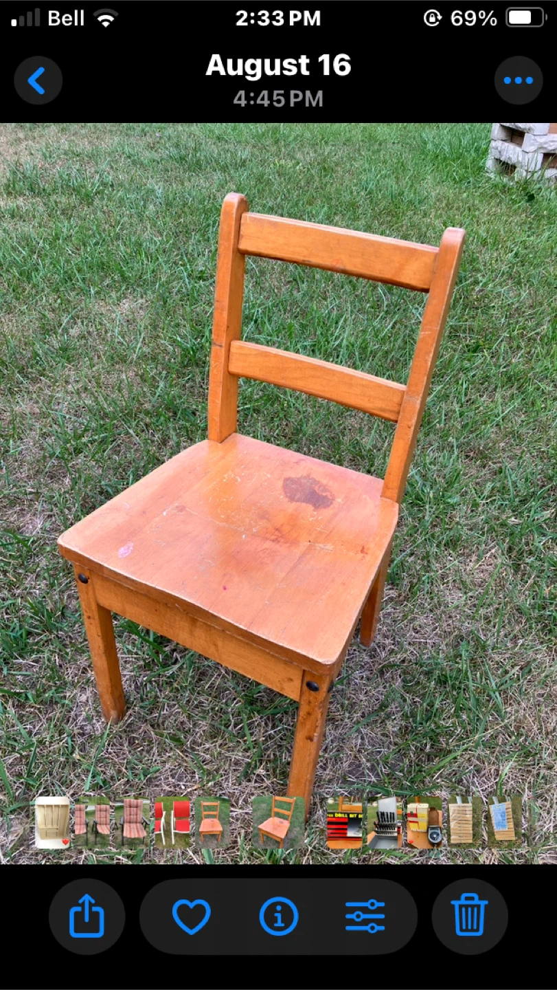 Wooden Chairs  for wee ones - $20 each