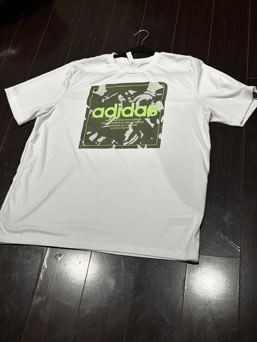 Adidas White Graphic T-Shirt