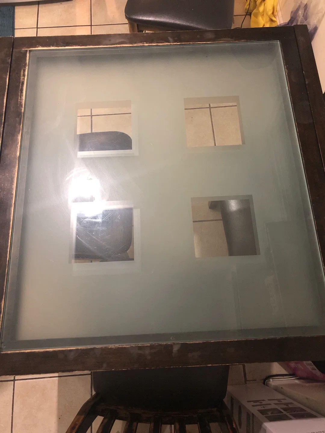 Square Glass Top Dining Table image indicator(2)