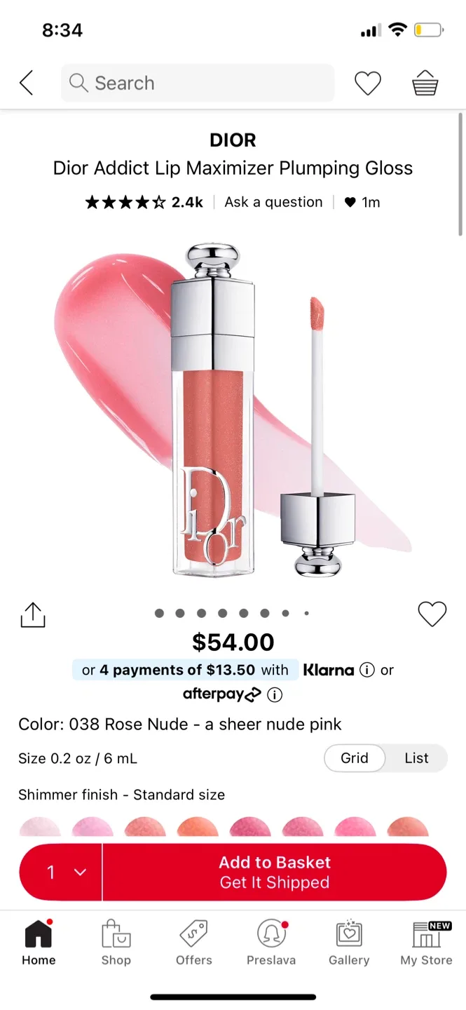 Dior Addict Lip Maximizer Plumping Gloss - Rose Nude image indicator(3)