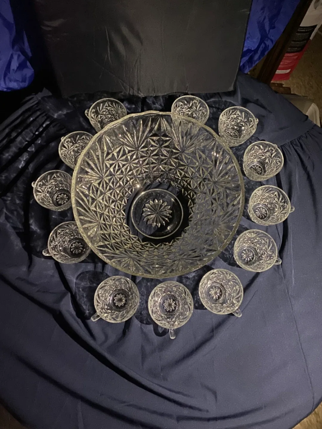 Vintage Anchor Hocking Arlington Punch Complete 13pc  Set image indicator(2)