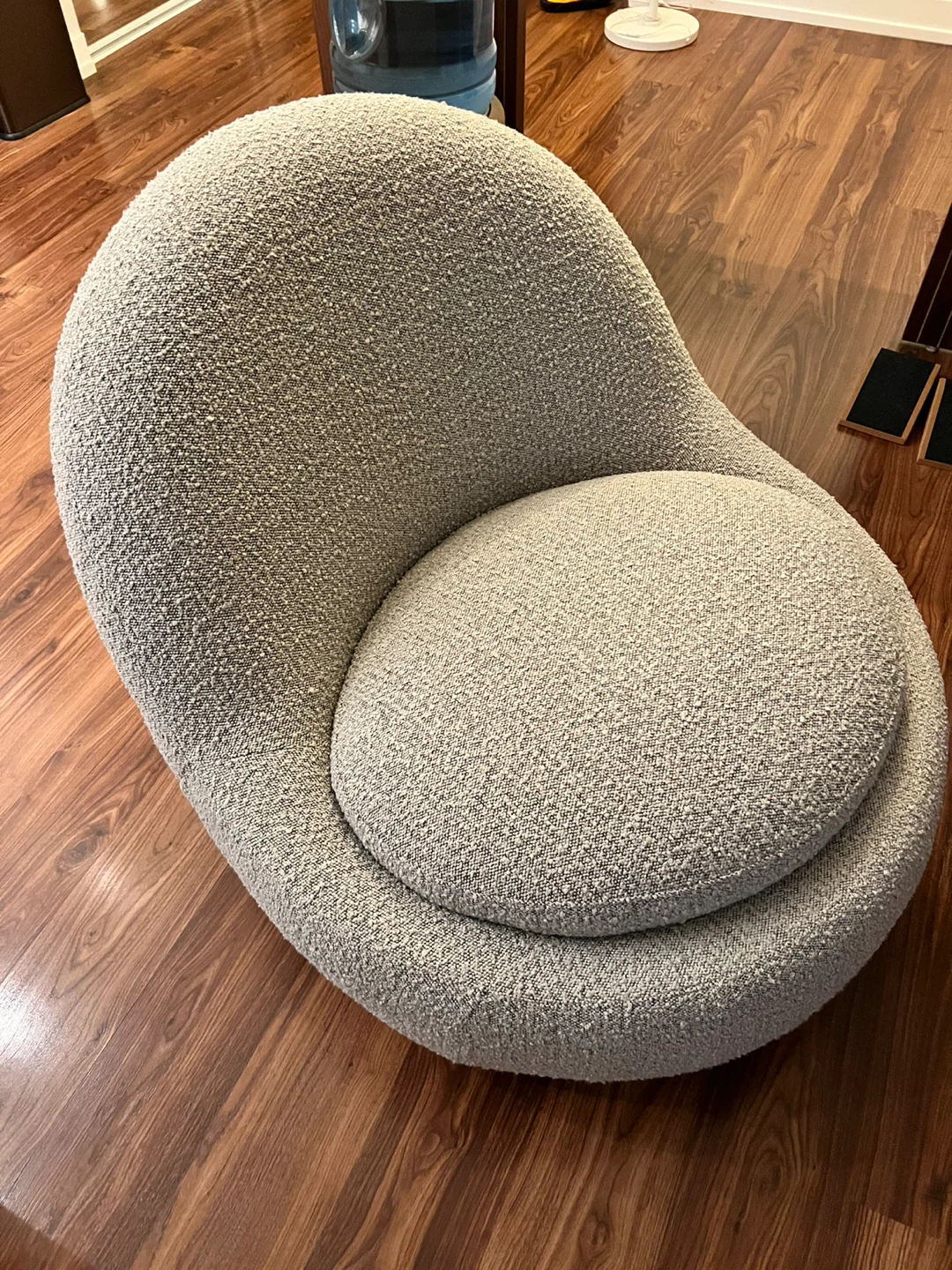 Grey Swivel Accent Chair