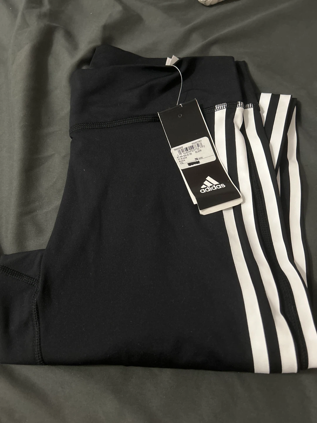Adidas 3-Stripe Leggings - Black - Size M