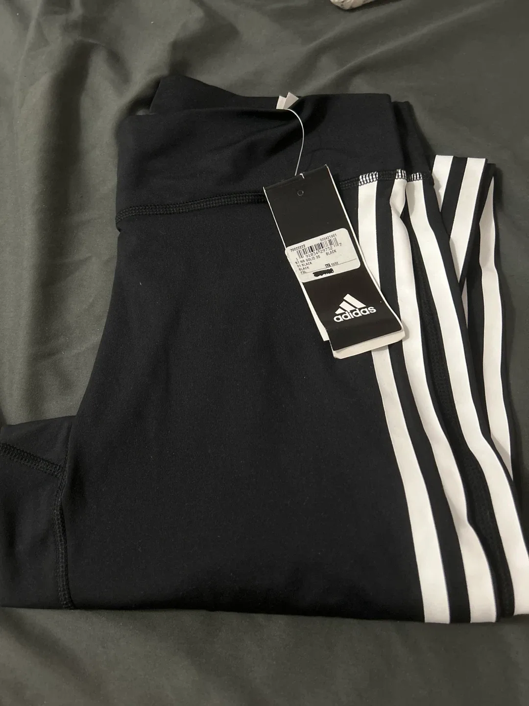 Adidas 3-Stripe Leggings - Black - Size M thumbnail