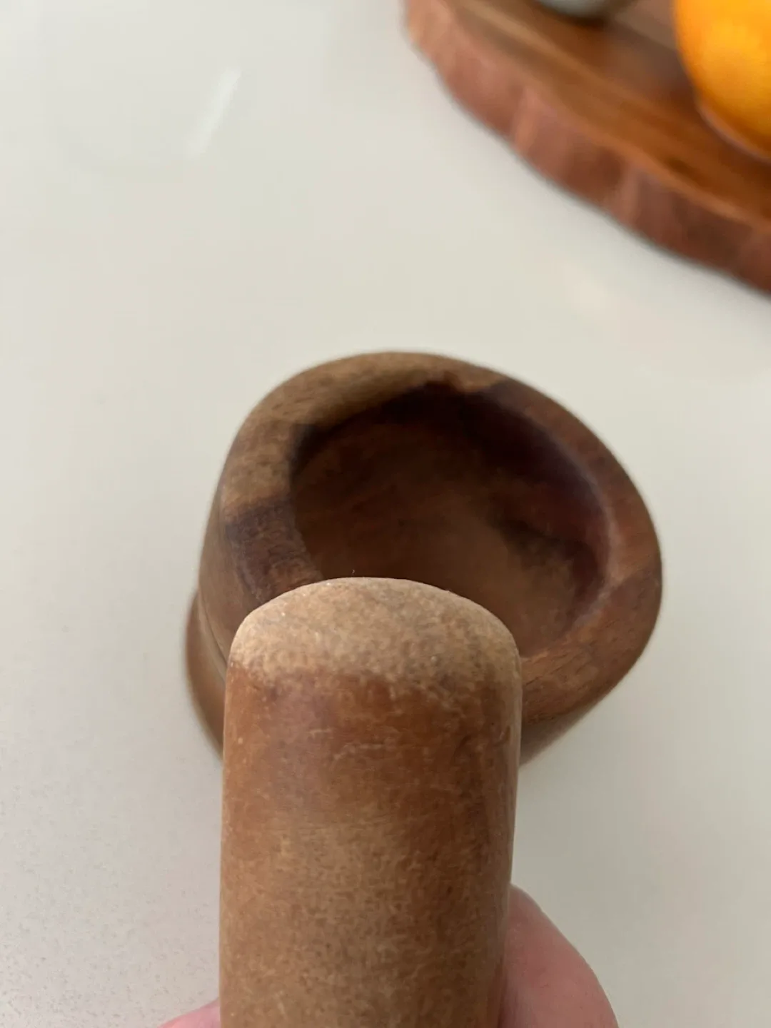 #freecycle Vintage Wood Mortar and Pestle Set image indicator(5)