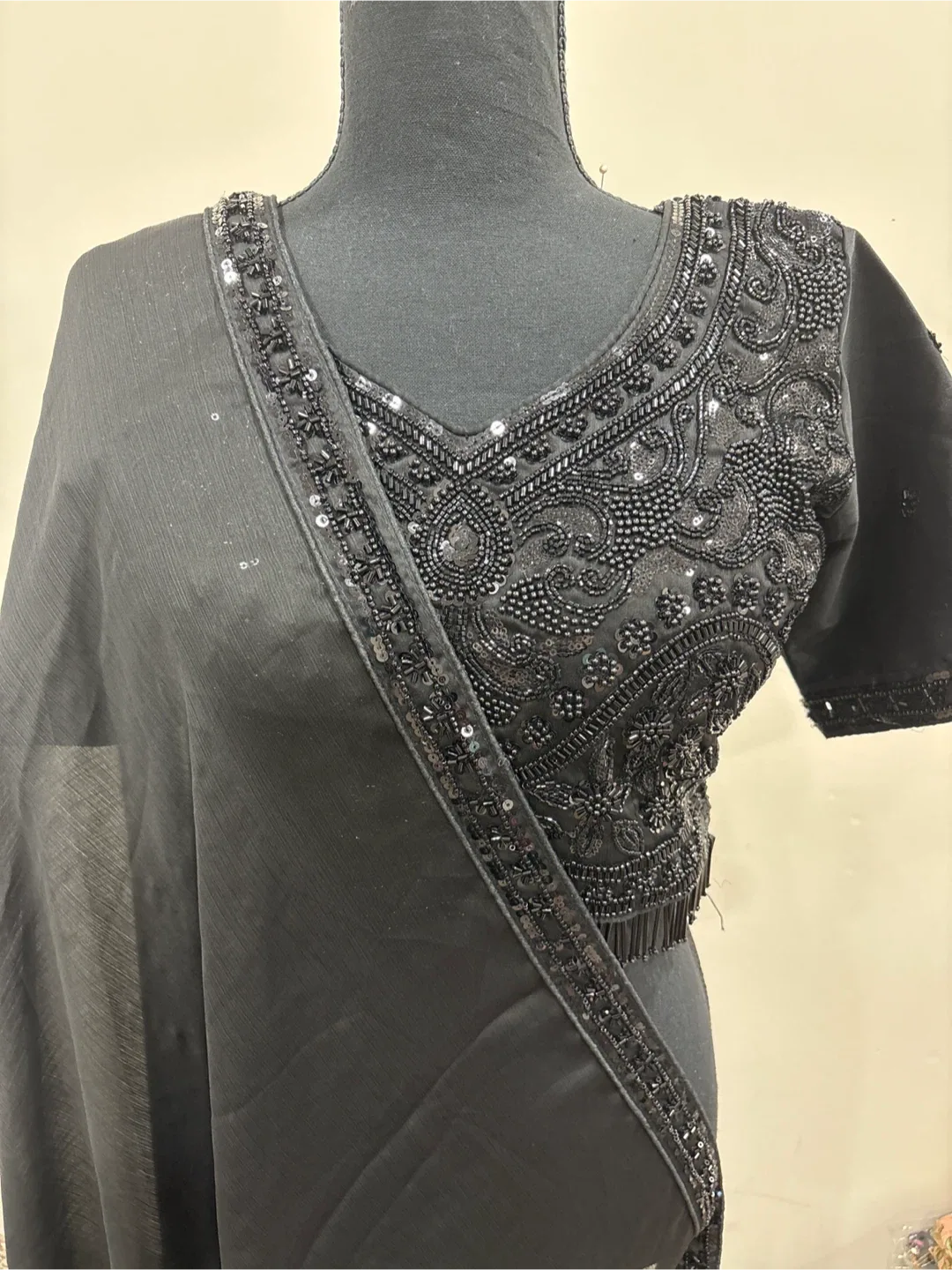 Black Embellished Saree thumbnail