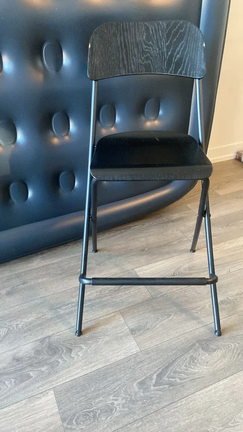 2 IKEA Franklin Bar Stool - Black thumbnail