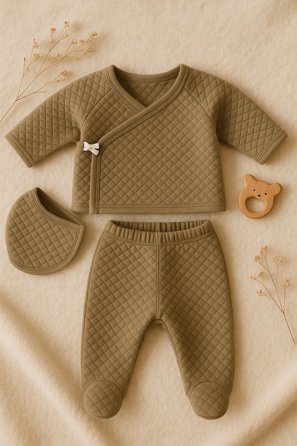 NEW pl-baby Quilted Outfit Set - 3 Months thumbnail