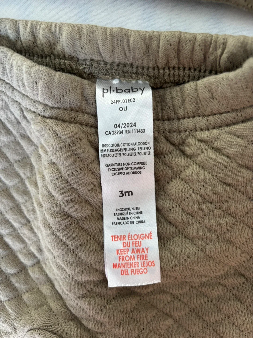 NEW 5 pieces pl-baby Quilted Outfit Set - 3 Months image indicator(4)