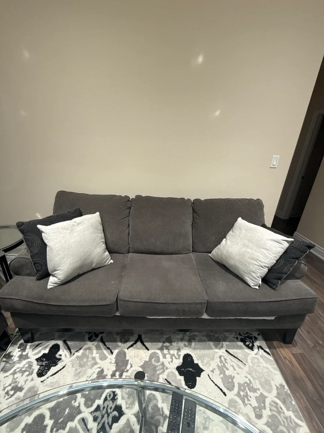 Comfortable Brown 3-Seater Sofa image indicator(2)