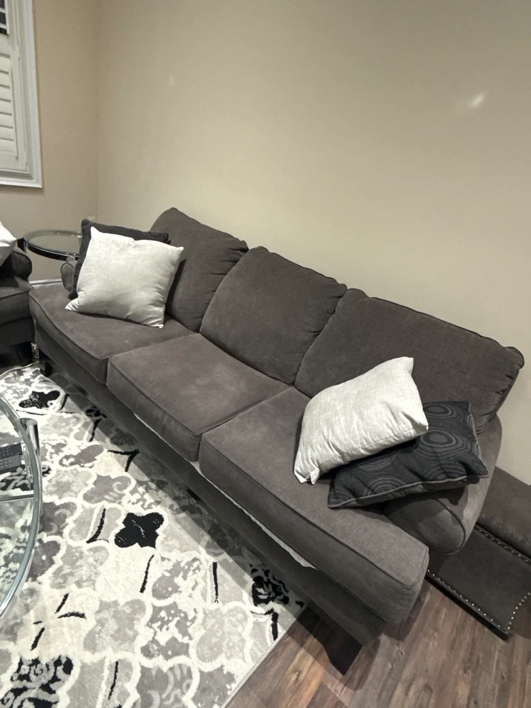 Comfortable Brown 3-Seater Sofa image indicator(3)