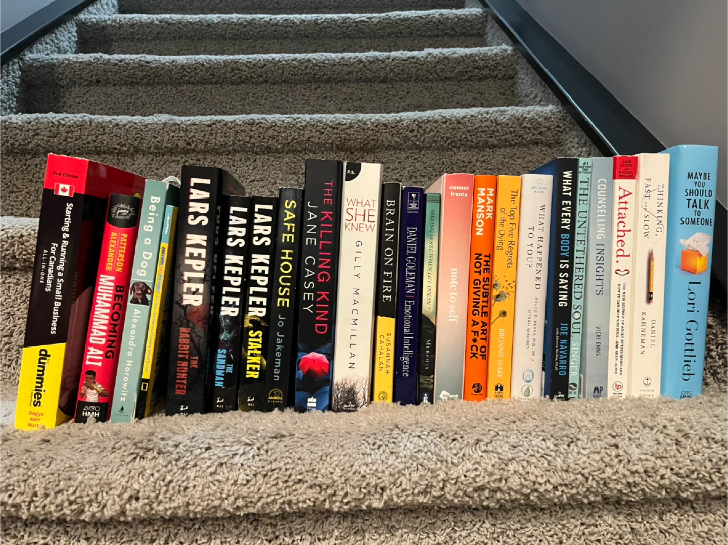 Assorted Books: Novels, Self-Help, Business