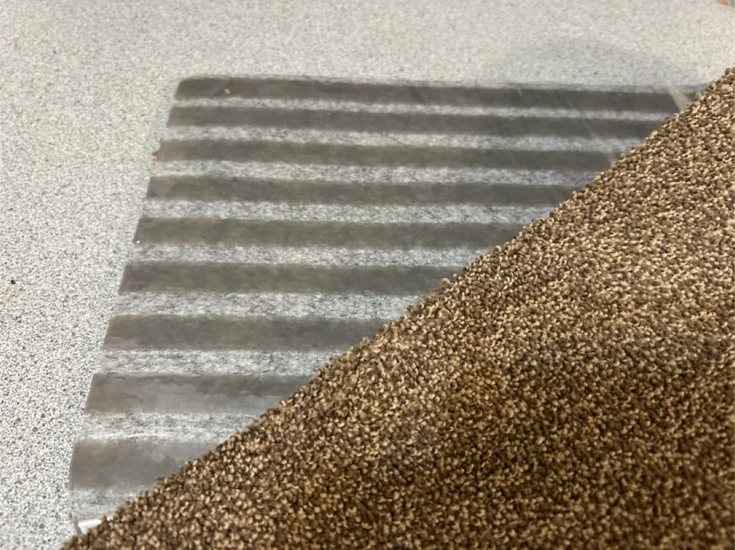 Brown stair treads