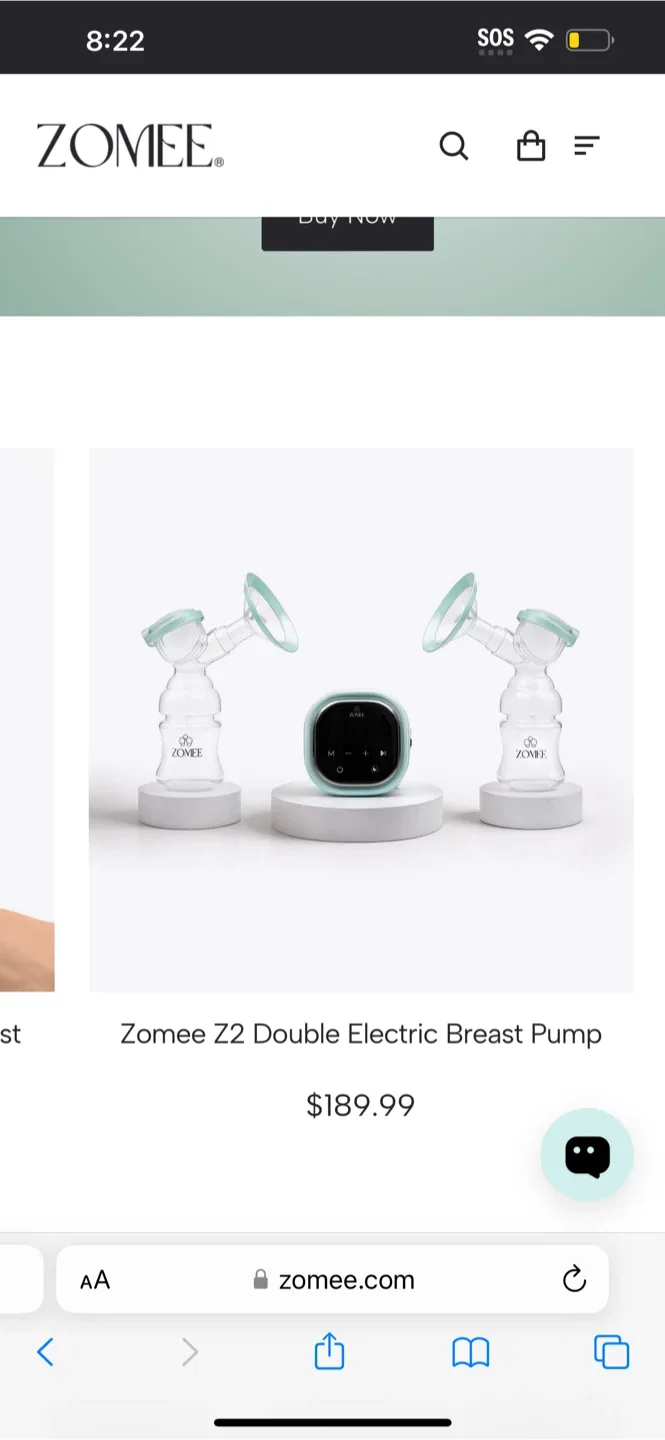 Zomee Z2 Double Electric Breast Pump - New in Box! image indicator(3)