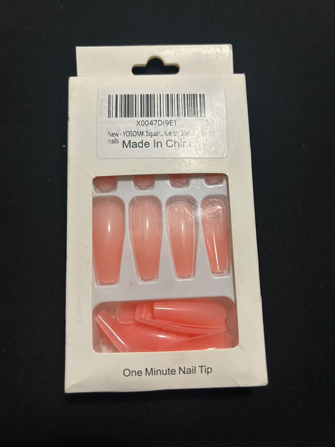 New YOSOMK Square Glue-on Static Nails