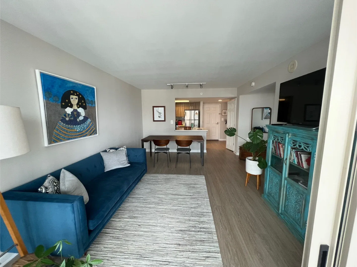 Blue Velvet Sofa - West Elm image indicator(3)