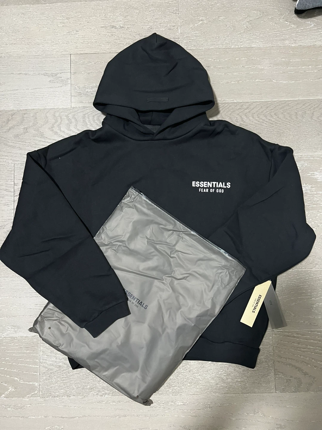 New Essentials Fear of God Black Hoodie
