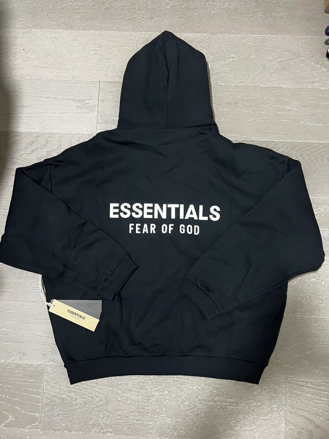 New Essentials Fear of God Black Hoodie - photo 3