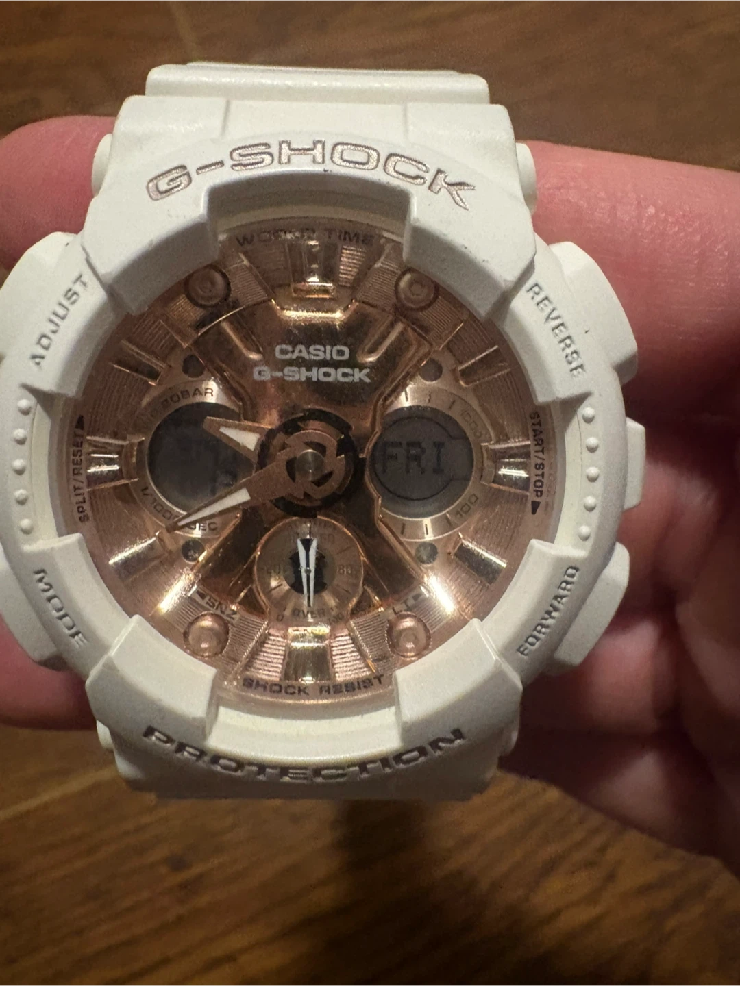 Casio G-Shock Watch - White & Rose Gold