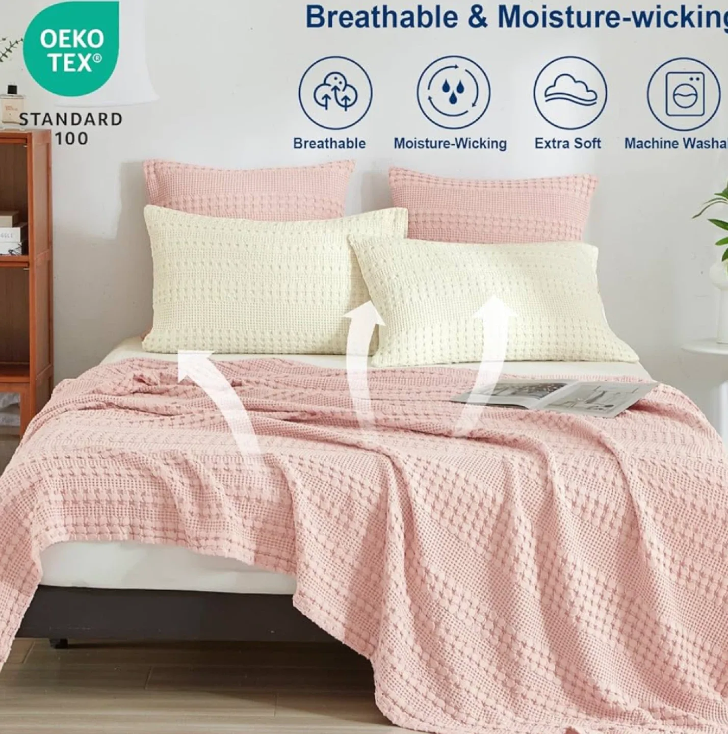 Pink Cotton- Bamboo Blanket *New* image indicator(6)