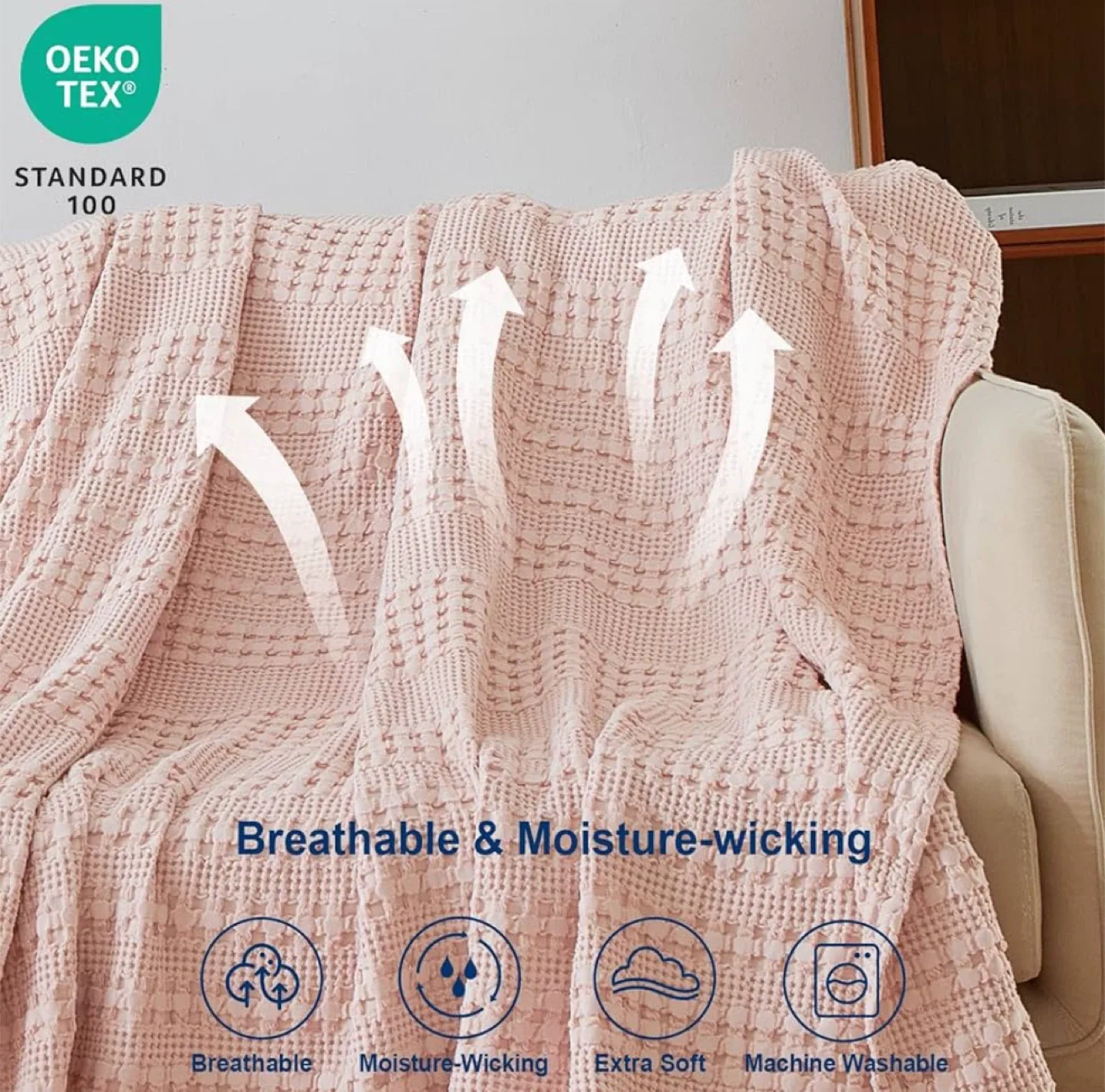 Pink Cotton- Bamboo Blanket *New* image indicator(4)