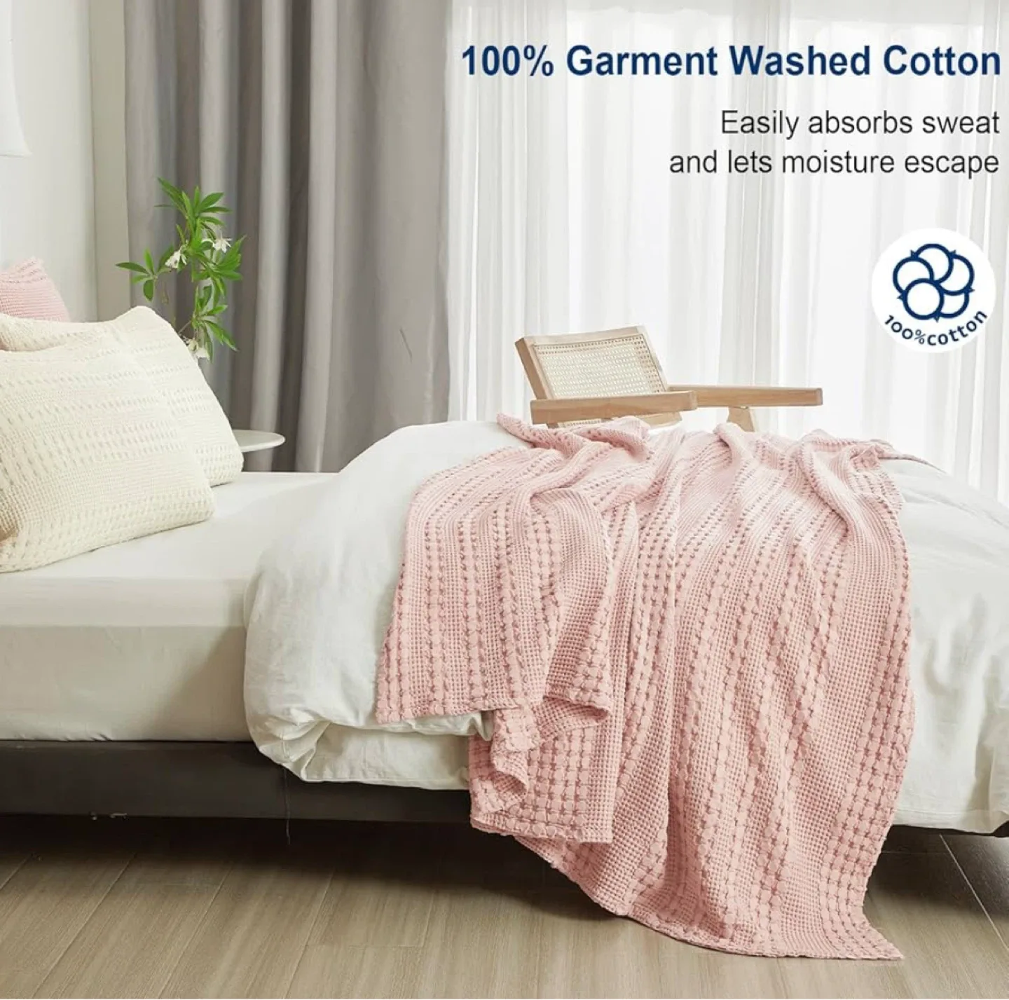 Pink Cotton- Bamboo Blanket *New* image indicator(3)