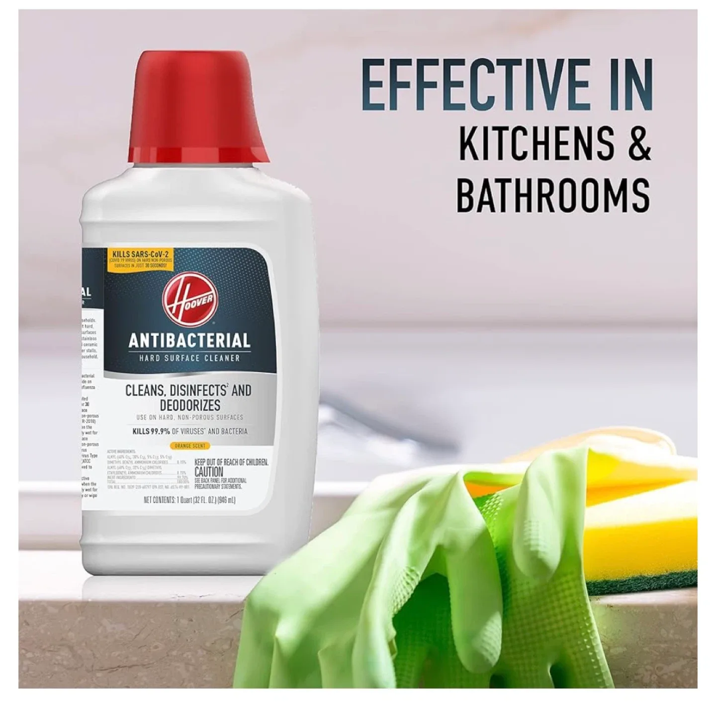 Hoover Antibacterial Hard Surface Cleaner 32 oz - 4 Bottles image indicator(4)