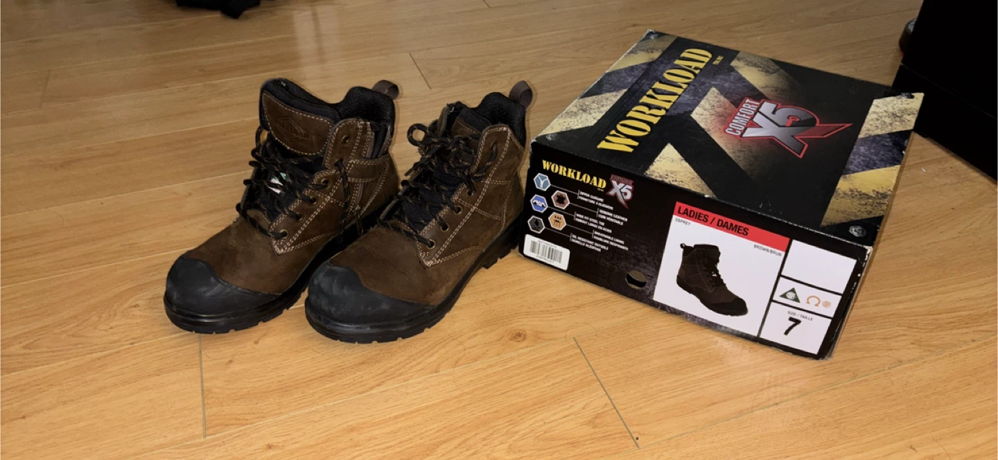 Workload X5 Ladies Osprey Brown Work Boots - Size 7