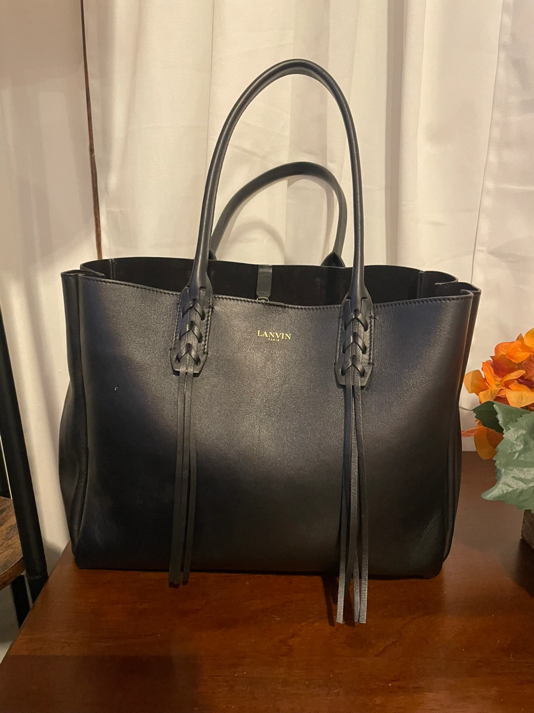 Lanvin Black Leather Tote Bag - photo 3