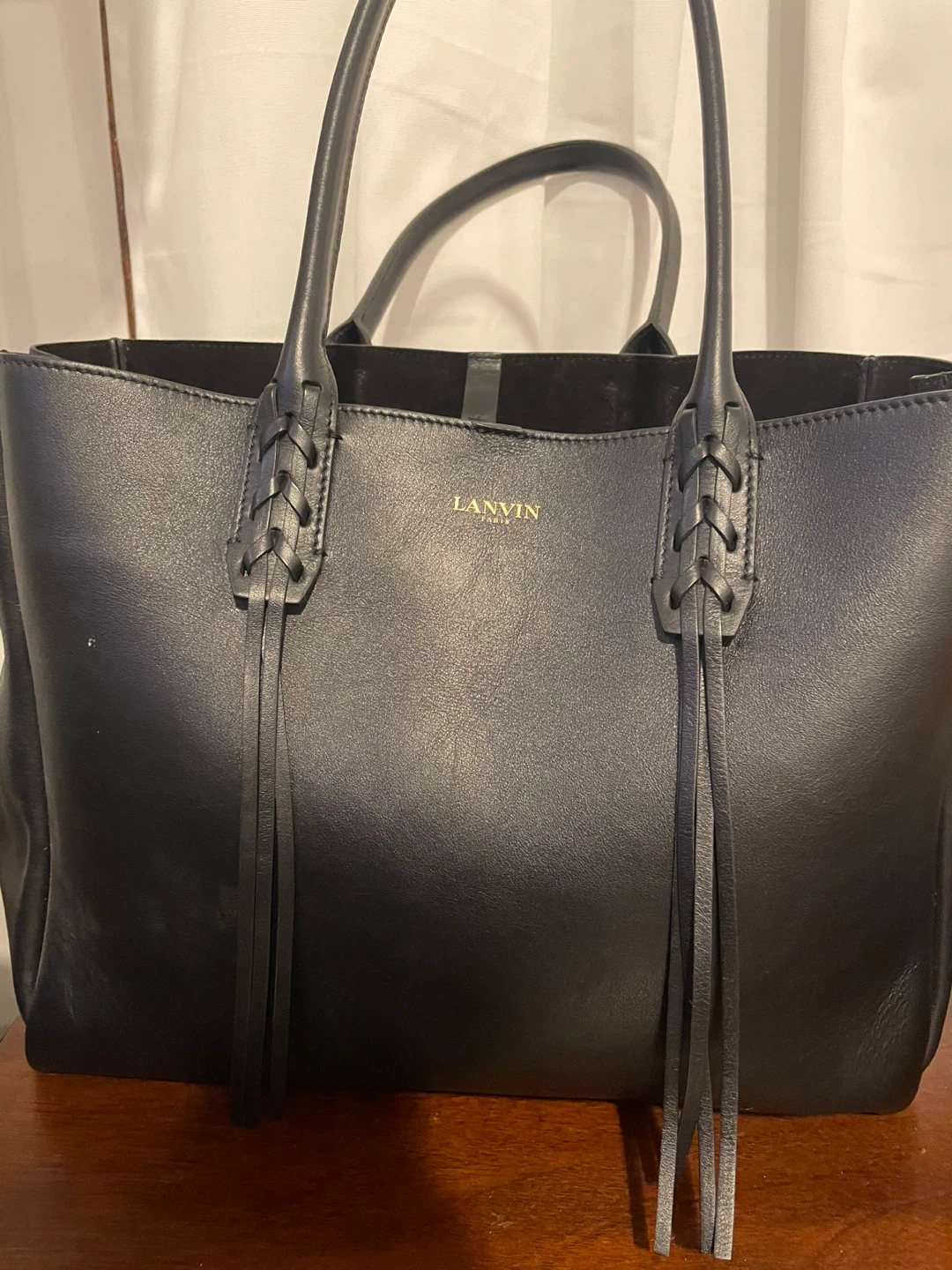 Lanvin Black Leather Tote Bag - photo 4