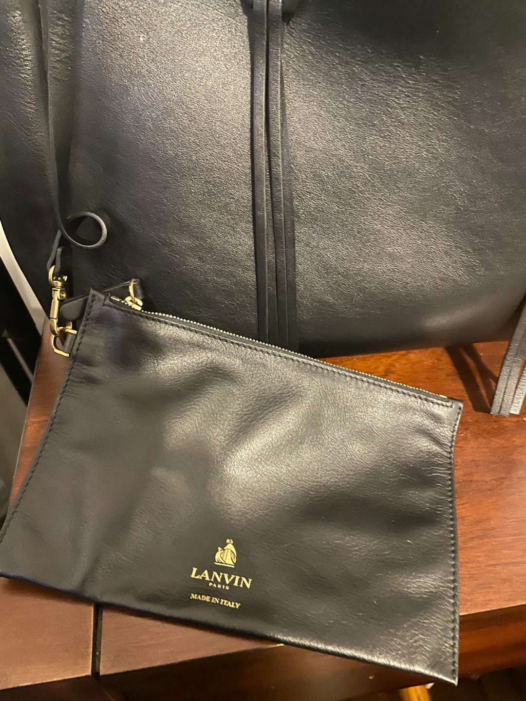 Lanvin Black Leather Tote Bag - photo 2