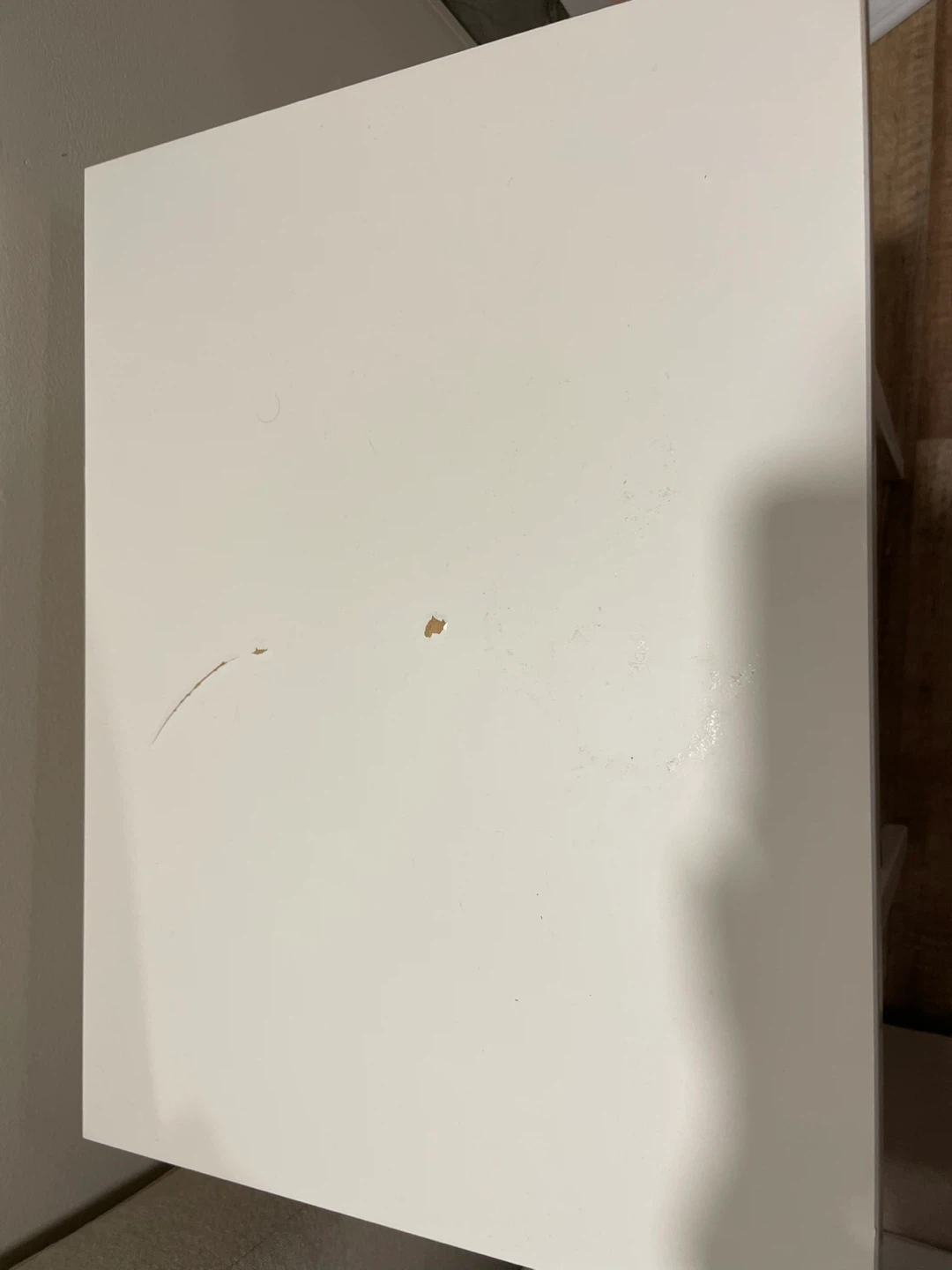 IKEA White Bedside Table with Drawer - photo 4