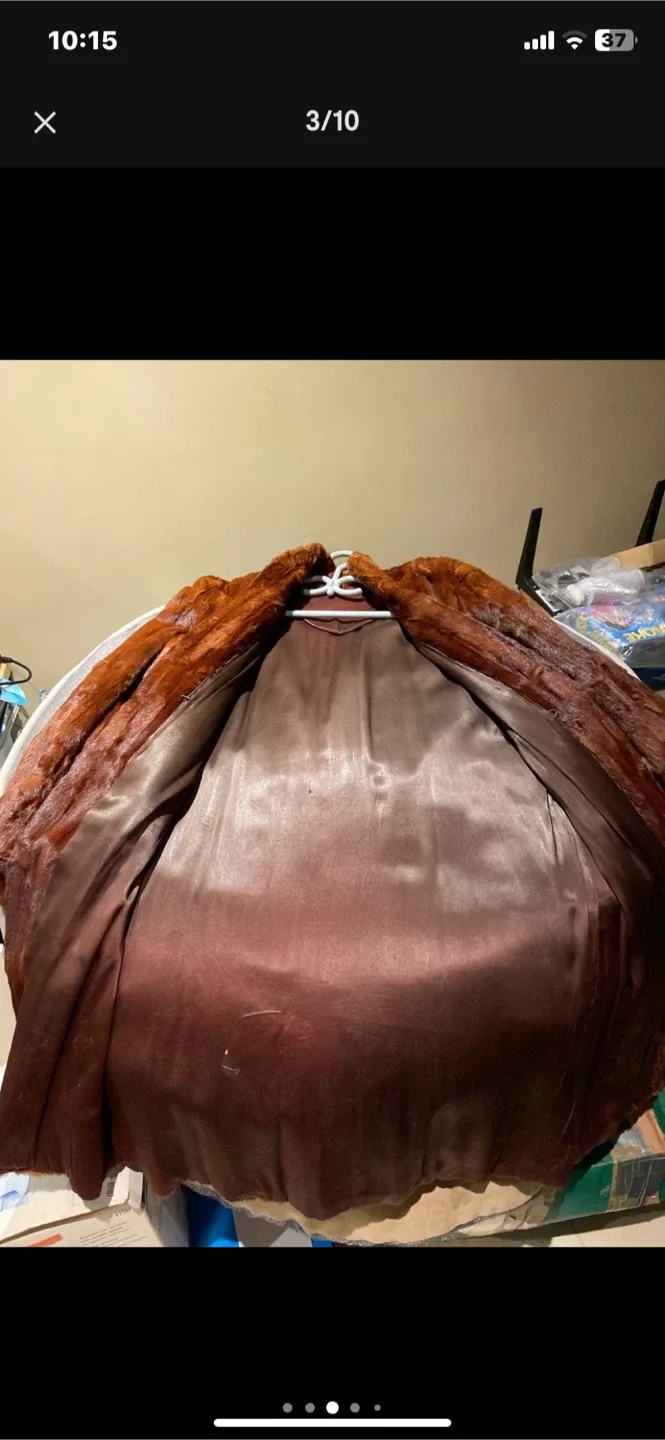 Vintage Brown  mink Fur Coat image indicator(4)