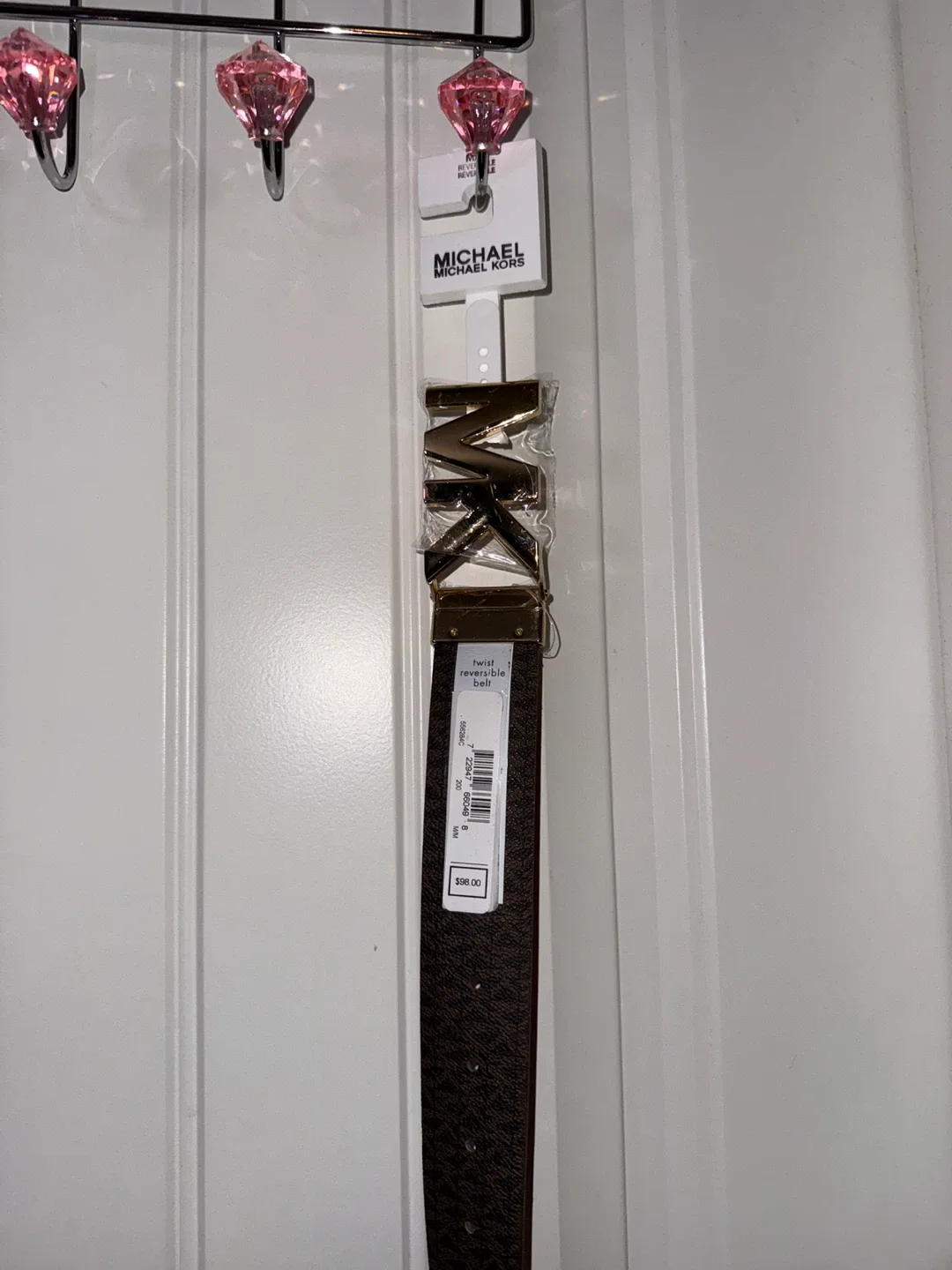 New Michael Kors Reversible Belt - Brown/Black - Size M/M image indicator(3)