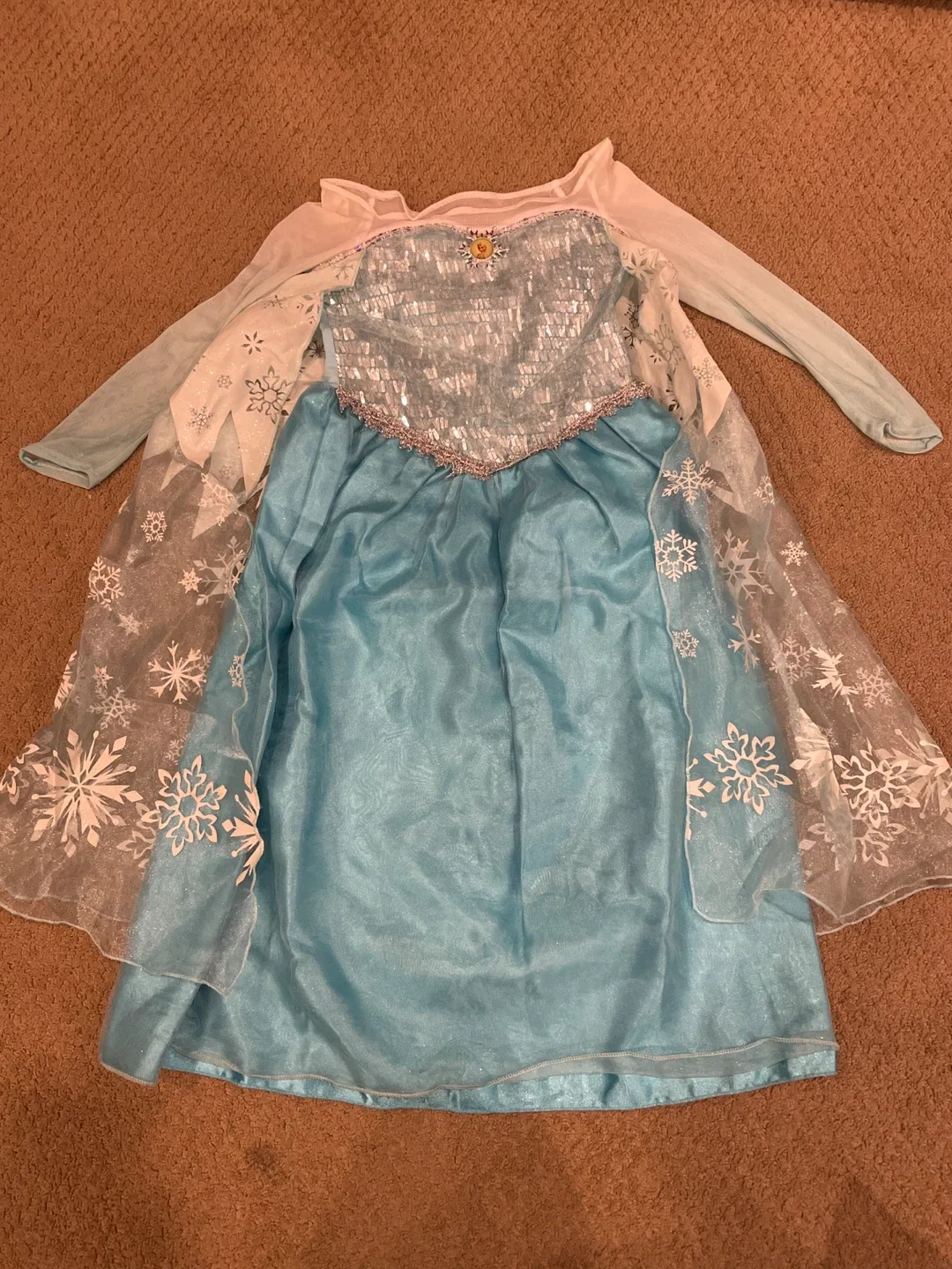 Disney Store Frozen Elsa Dress Size 5/6 thumbnail