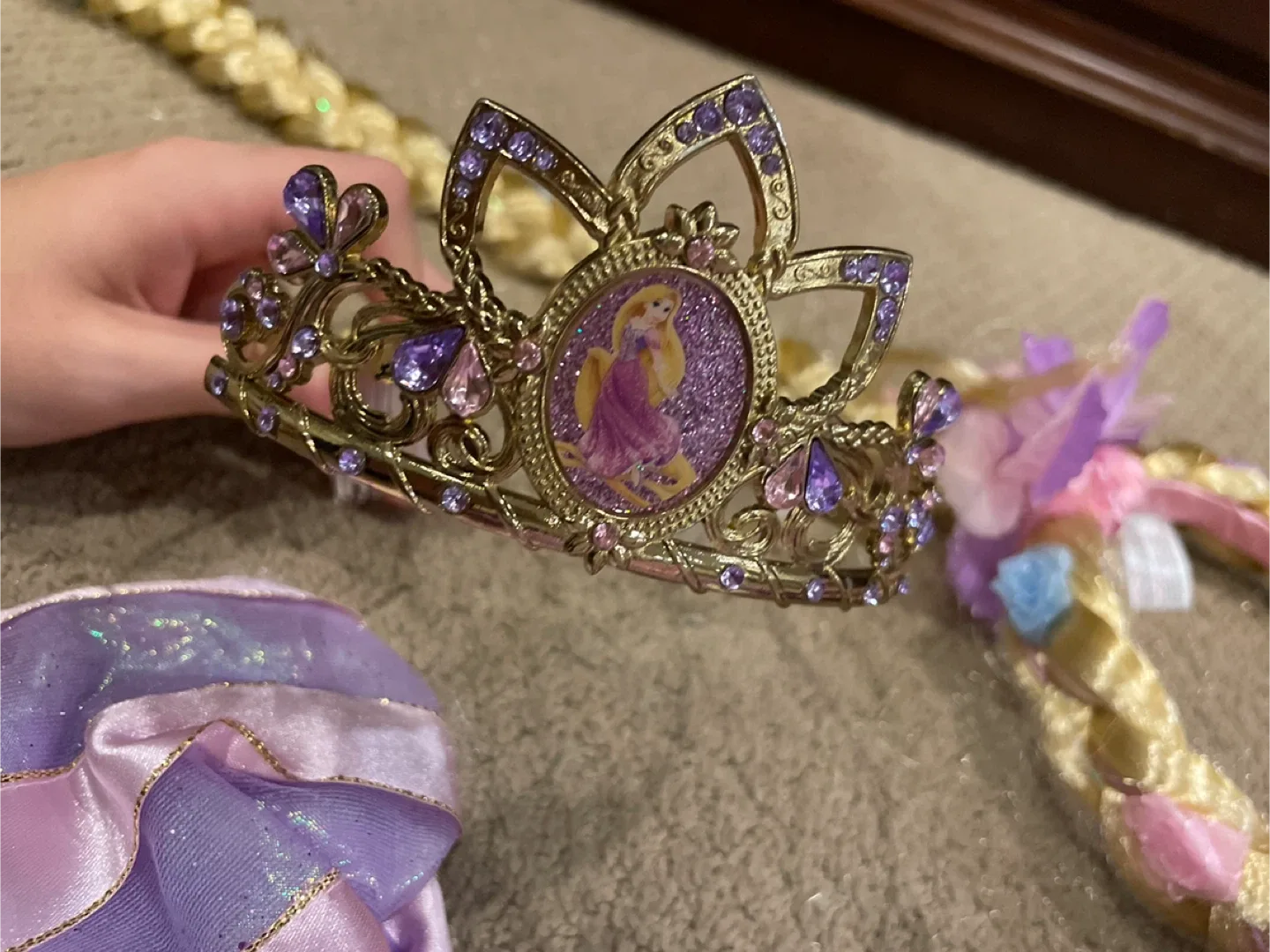 Disney Rapunzel Dress Up Outfit - Size 5/6 image indicator(4)