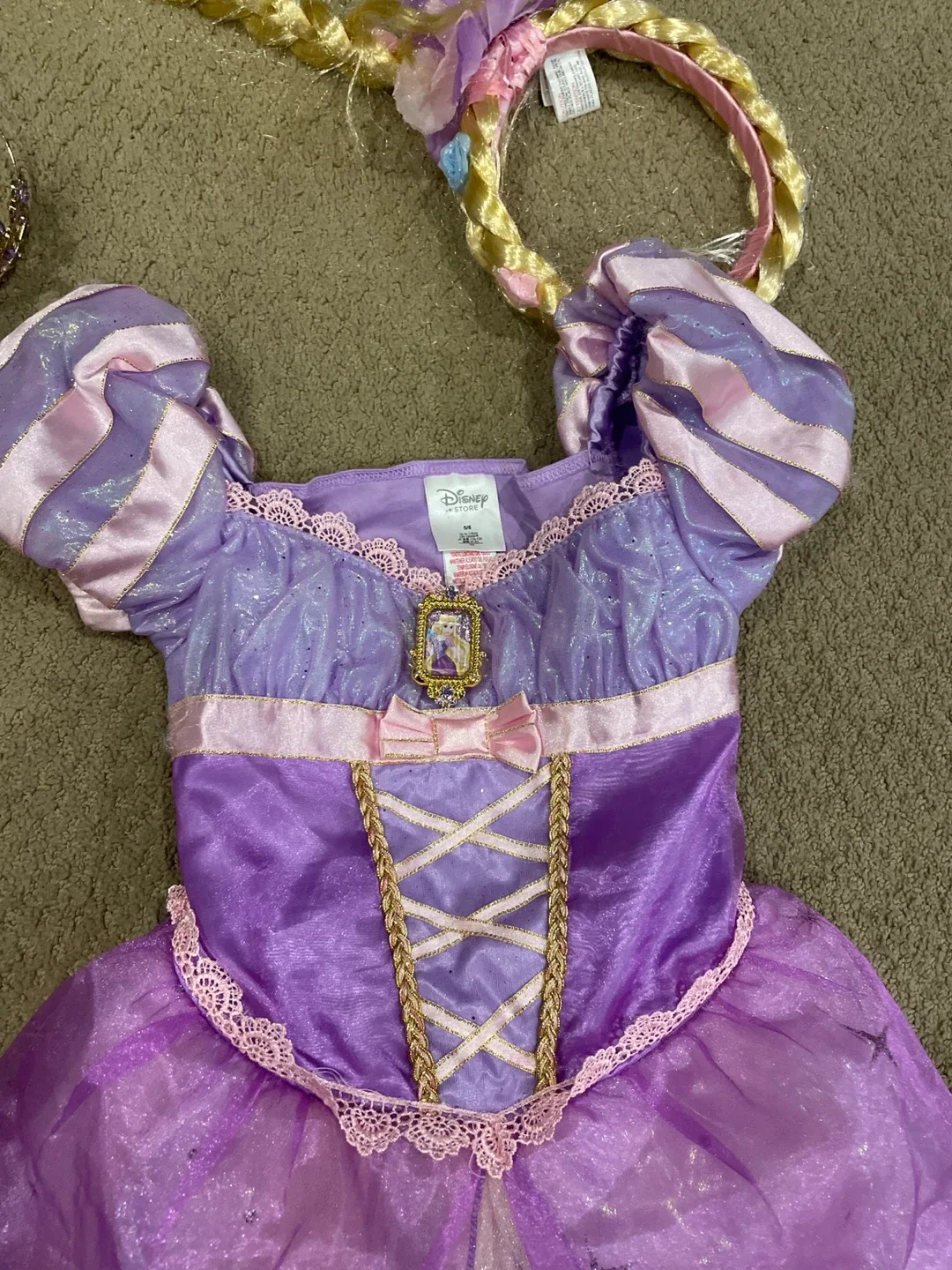 Disney Rapunzel Dress Up Outfit - Size 5/6 image indicator(2)