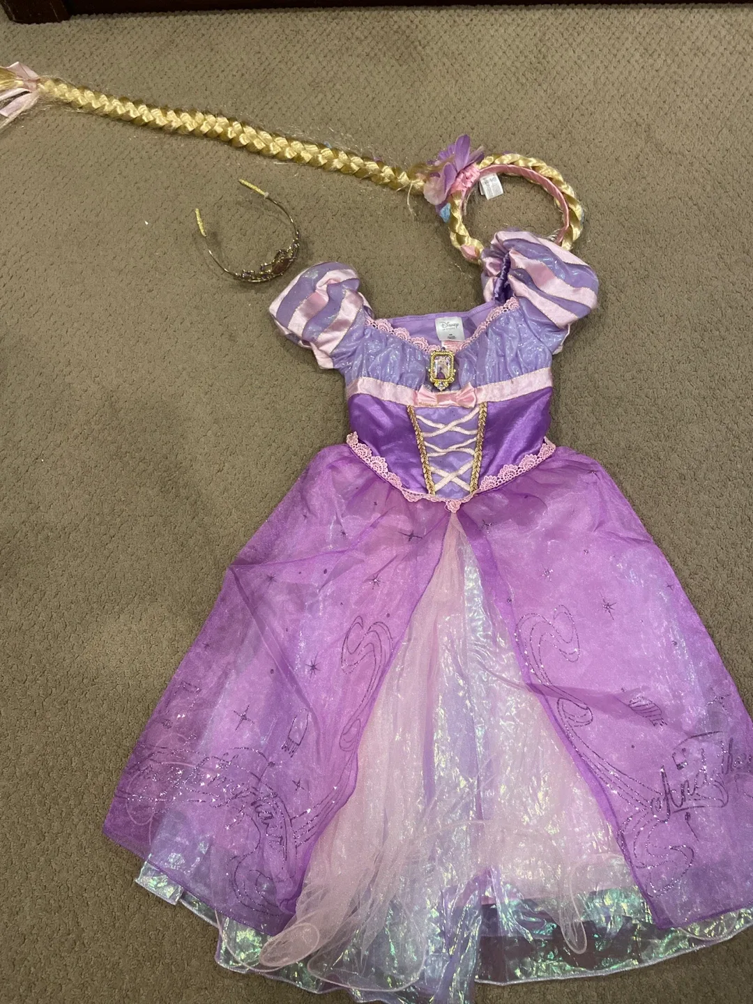 Disney Rapunzel Dress Up Outfit - Size 5/6 thumbnail
